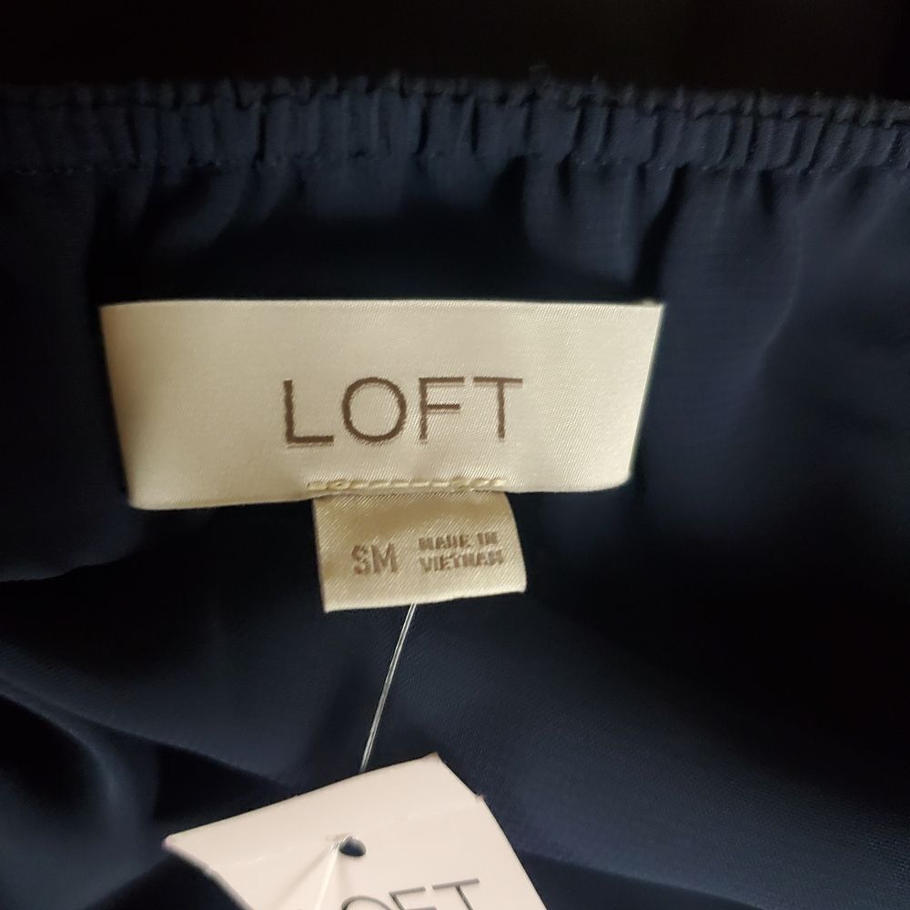 Loft Navy Blue Spaghetti Strap Maternity Tank Size Small - Picture 6 of 7